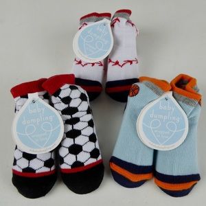 Baby Dumpling Sports Baby Socks Cotton Blend NWT